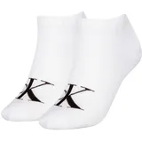 stichd b.v. Socken mit Label-Print im 2er-Pack, Weiss, 39-42