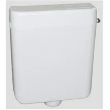 Sanit Spülkasten 937 (6L) tiefhängend, mit Start-Stopp-Technik, Farbe weiß-alpin, mit Eckventil G 1/2, Anschlussröhrchen verchromt + Kupferrohr für Hinterwandanschluss) 91.701.01..0000