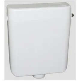 Sanit Spülkasten 937 (6L) tiefhängend, mit Start-Stopp-Technik, Farbe weiß-alpin, mit Eckventil G 1/2, Anschlussröhrchen verchromt + Kupferrohr für Hinterwandanschluss) 91.701.01..0000