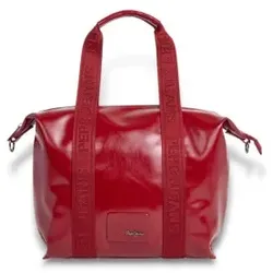 Pepe Jeans für Damen. PL0300009 Chelsea Glänzende rote Tasche (OSFA), Lässig, Polyurethan