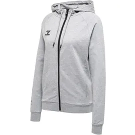 hummel MOVE Grid Kapuzenjacke Damen 2006 - grey melange 3XL
