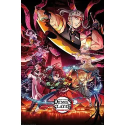 Close Up Demon Slayer Poster Entertainment District, 61x91,5 cm, Offsetdruck, Papier