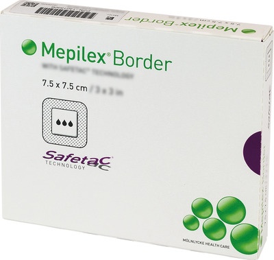 MEPILEX Border Schaumverband 7,5x7,5 cm