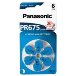 Panasonic PR675 - Batterie 6 x PR44 - Zink-Luft