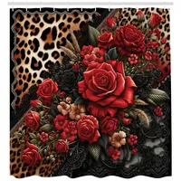 ABAKUHAUS Duschvorhang 175 x 200 cm braun