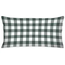 Tom Tailor Kissenbezug Classic Check 40 x 80 cm Grün/Braun/Rot