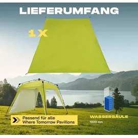 Lumaland Where Tomorrow Pop Up Pavillon Seitenwand 132x225cm [Grün]