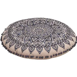 Marrakesch Orient & Mediterran Interior Aziza Bodenkissen 60 x 60 cm Schwarz