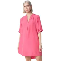 pm selected Damen Longbluse Leichtes Longshirt Bluse mit Bündchen & Galonstreifen in Einheitsgröße PM23