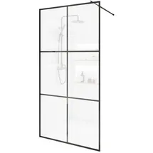 Home Deluxe BAKI Walk-In-Dusche 140 x 200 cm 10 mm ESG Klarglas schwarz