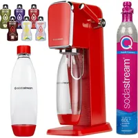 Wassersprudler SodaStream Art Red + 1 Flasche, Rot, 1L + Bolero - Rot