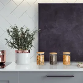 Relaxdays Vorratsglas 1200 ml 3 St.