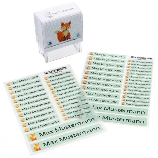 Set "Einschulung" (130 Namensaufkleber, 78 Bügeletiketten,