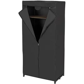 Wenko Kleiderschrank Deep Black 75 x 160 x 50 cm Schwarz