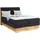 OTTO home Boxspringbett OTTO HOME "JENNA in verschiedenen Farben und Breiten erhältlich", schwarz (carbone), B:164cm L:216cm, Komplettbetten, Boxspringbett, LED-Beleuchtung, mit zertifizierten, recycelten Bezugsstoffen