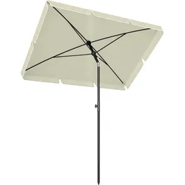 Outsunny Gartenschirm 200 x 125 cm cremeweiß/schwarz