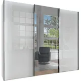 Wiemann Schwebetürenschrank Monaco 250 x 236 cm Glas Weiß