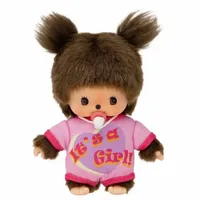 Monchhichi Puppe Bebichhichi Strampler It's a Girl 16cm Puppenspielzeug