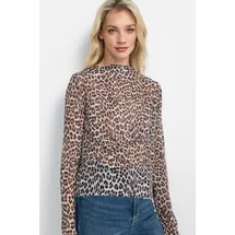 richroyal Langarmshirt, Mit U-Boot-Ausschnitt, braun