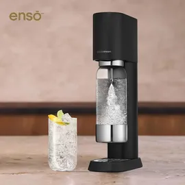 Sodastream ENSO Schwarz + PET-Flasche + Zylinder