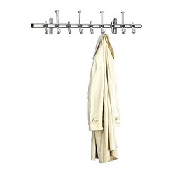 Kerkmann Wandgarderobe Arte 33687081 silber Metall 13 Haken 115,0 x 18,0 cm