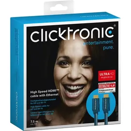 Clicktronic Casual High Speed HDMI-Kabel mit Ethernet 7,5 m