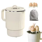 Faltbarer WasserkocherS,1000ML 600W Wasserkochers Faltbar Mit Eierständer,Camping Tragbarer Wasserkocher,Edelstahl Elektrischer Wasserkocher Für Camping,Outdoor,Reise,BPA-freier,Warm Halten