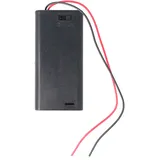 AccuCell Batteriehalter für 2x Mignon AA LR6 Batterie mit An/Aus Schalter – Batteriehalter AA Mignon, Batterie Halterung Elektronik (Kunststoff)