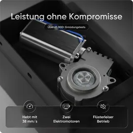 deskspace Schreibtisch Pro Plus Mahagoni / Schwarz