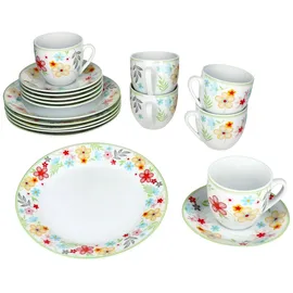 Mambocat Variant Blümchen Kaffeeservice 18-tlg. bunt