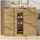modfu Schuhschrank 110 x 100 x 26 cm 2 Schubladen / beige