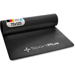 SportPlus Unterlegmatte 120 cm für Heimtrainer und Fitnessgeräte, bodenschonend schwarz 120 CM