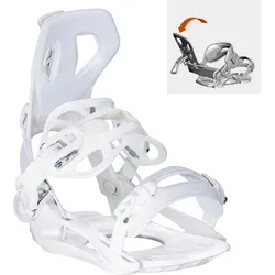 Snowboard Bindung Master Pro W MULTIENTRY FASTEC System weiß S