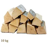 Flameup Kaminholz Brennholz Kaminholz Holz 10kg Ofen Kamin Kaminofen Grill Buche 25 cm, 10 kg beige
