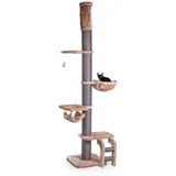 Canadian Cat Company Lofty XXL Kratzturm mit Deckenspanner 250-275 cm braun