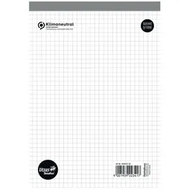 Ursus Basic Notizblock - A5, 48 Blatt, 60 g/qm, kariert