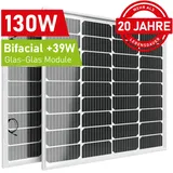 Solarmodul Solarpanel Bifacial Monokristallin 50W 100W 130W 150W 200W Watt 12V