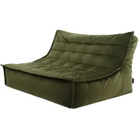 I.C.O.N. icon Sitzsack Dunkelgrün, Kunststoff, 2-Sitzer, 140x72x100 cm, Hergestellt