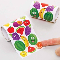 Früchte Aufkleber auf der Rolle  (pro Set 600) Bastelbedarf Verzierung & Dekorationen
