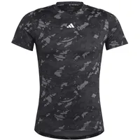 Adidas Techfit Allover Print Training T-Shirt Black / Black S