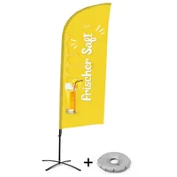 Showdown Displays Beachflag - Komplett-Set - Frischer Saft -