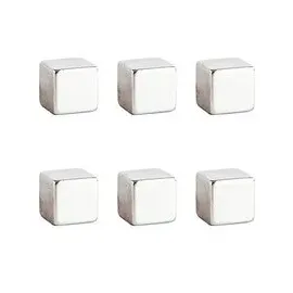 ALLboards Magnet silber, Metall 1,0 x 1,0 x 1,0 cm, 6 St.