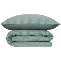 SCHIESSER Bettwäscheset Lucy - Feinbiber - 2-teilig - 135 x 200 cm, - Petrol