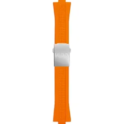 Mido - Silikon Ocean Star Sport Silicon Band Orangen, Stahl Schliesse M603011817 - orange