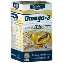 JutaVit Omega-3 Fish Oil 1000 mg (110 Weichkapseln)