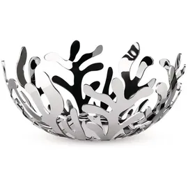 Alessi Mediterraneo Obstschale Silber/Weiß 25 cm