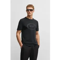 BOSS für Herren. 50537825 T-Shirt mit vom Golfsport inspiriertem Design und schwarzem Logo (XL), Lässig, Baumwolle, Kurzarm