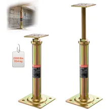 Vevor Wagenheber für den Hausgebrauch, 4er-Pack, Höhenbereich von 29,4 bis 40,6 cm, maximale Tragkraft pro Einheit: 1000 kg, verstellbarer Stützbalken zum Nivellieren, verzinkter Teleskopwagenheber für vorübergehende Unterstützung