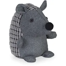 Relaxdays Türstopper Igel Grau 20 cm