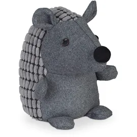 Relaxdays Türstopper Igel Grau 20 cm